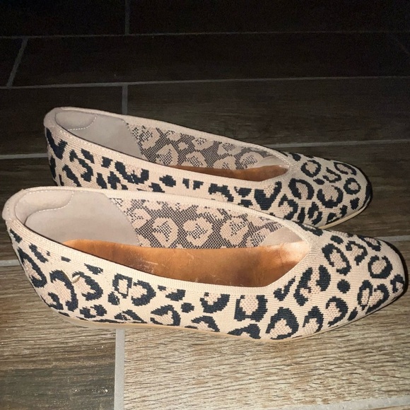 Vivaia Beige and Black Leopard Flats - Picture 2 of 5